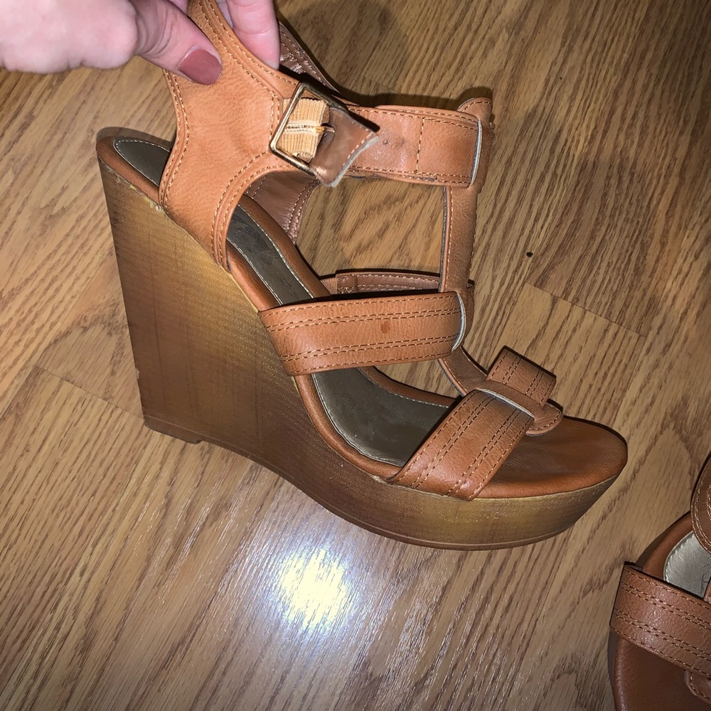 Strappy wedges